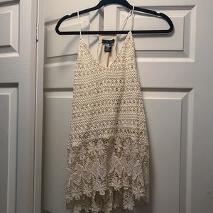 Aqua crochet top